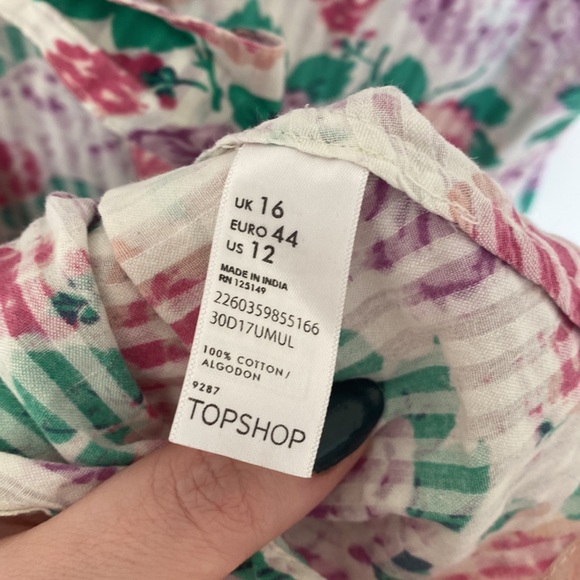 Topshop size 12 back cut out fit & flare dress - Picture 4 of 5